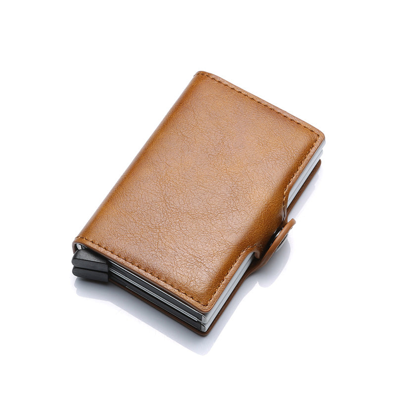 Personalized engraved slim wallet – slim profile in hand