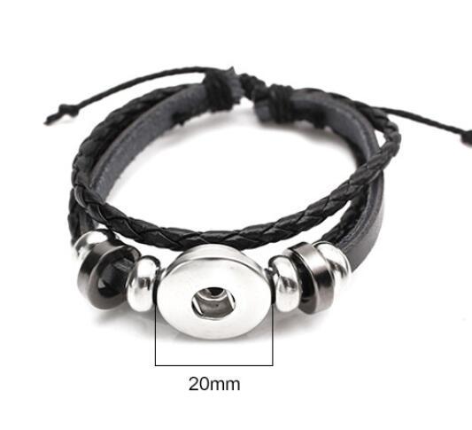 Bracelet band showing the 20mm snap base