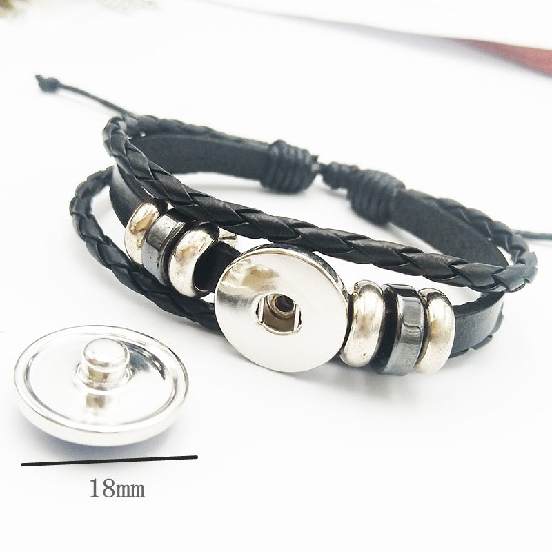 The 18mm zodiac charm snaps on and off the band