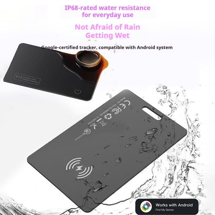 Calvora Tracker Card – Ultra-Thin Wallet Finder (Wireless Charging)