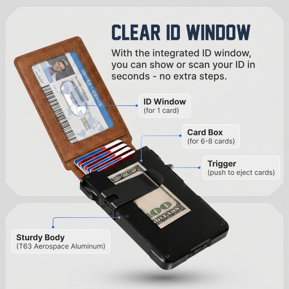 Magvault minimalist slim wallet – RFID blocking layer