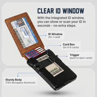 Magvault minimalist slim wallet – RFID blocking layer